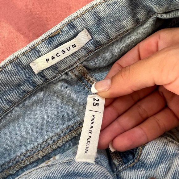 High Rise Jean Shorts - Picture 3 of 3